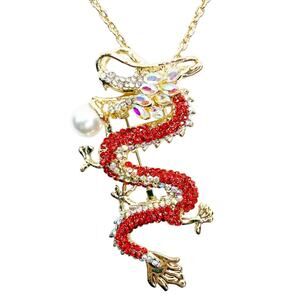 Rhinestone Sparkling Dragon Necklace/Pendant/Brooch